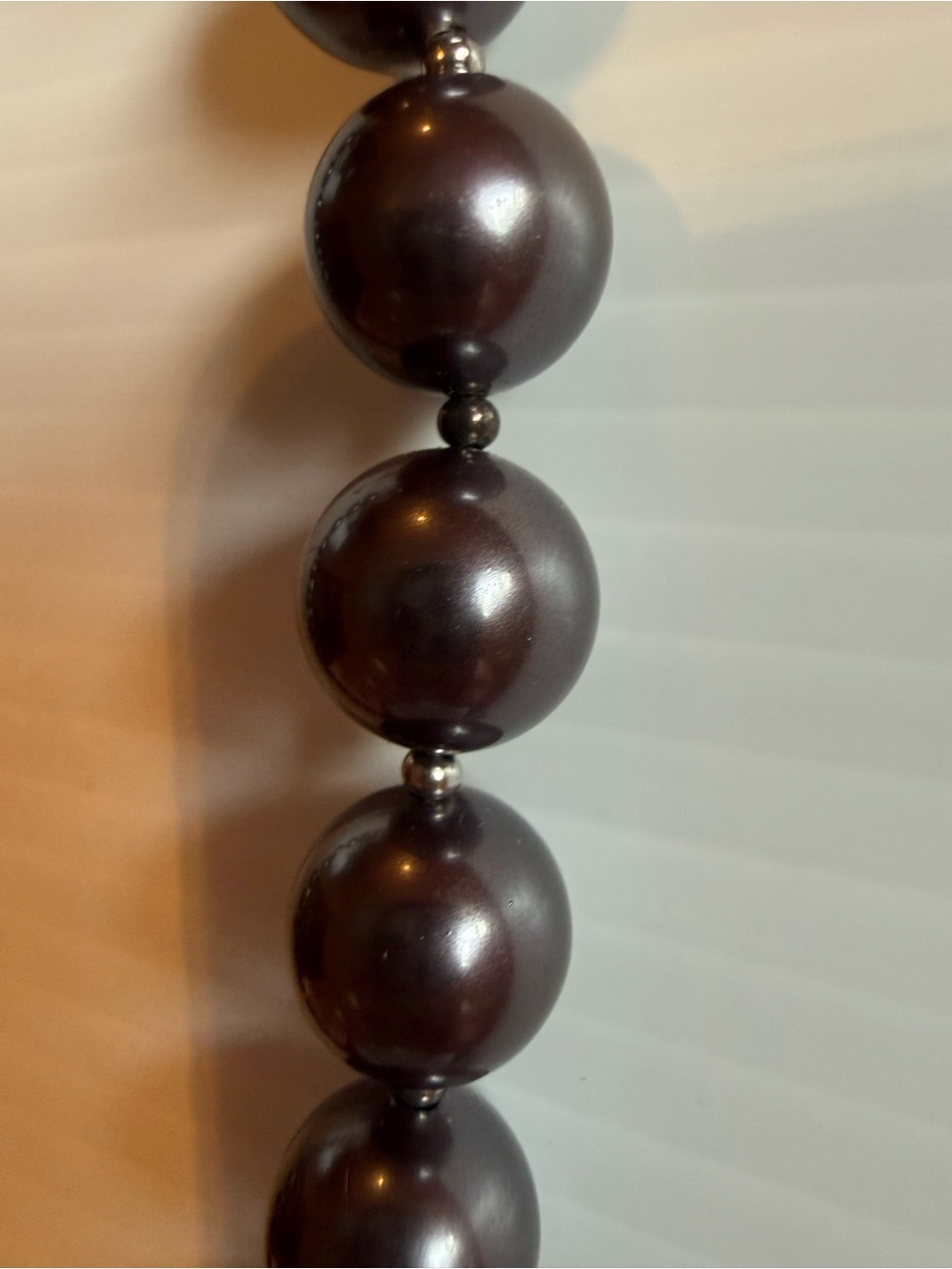 Lustrous Black Tahitian Pearl Necklace - Elegant Women’s Jewelry - Picture 3 of 4